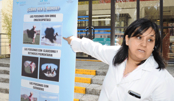 Personal del Hospital de Ojos explica la importancia de la atención temprana