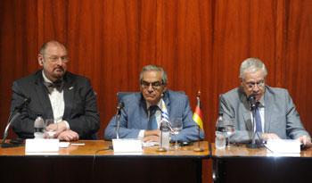 Enzo Benech y Jorge Basso, en presentación de curso de inocuidad