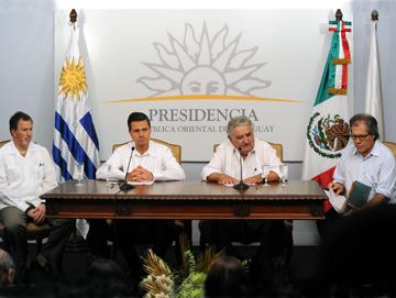 Cancilleres de México y Uruguay