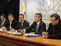 Conferencia de prensa luego de la reunión con los intendentes