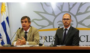 Director de OPP, Álvaro García, y prosecretario de Presidencia, Juan Andrés Roballo