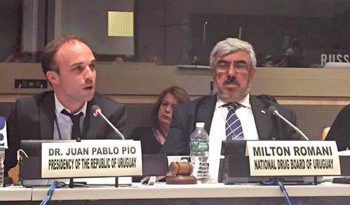 Juan Pablo Pío y Milton Romani en UNGASS 2016