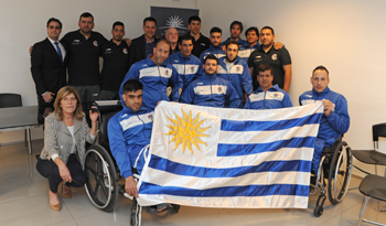 Delegación uruguaya para Campeonato Sudamericano de Básquetbol Adaptado