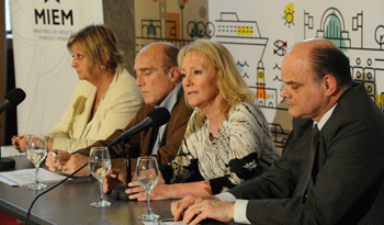 Andrés Tolosa, Carolina Cosse, Daniel Martínez y Liliam Kechichian