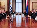 Presidente Tabaré Vázquez mantuvo reunión de trabajo con director ejecutivo de UPM, Jussi Pesonen