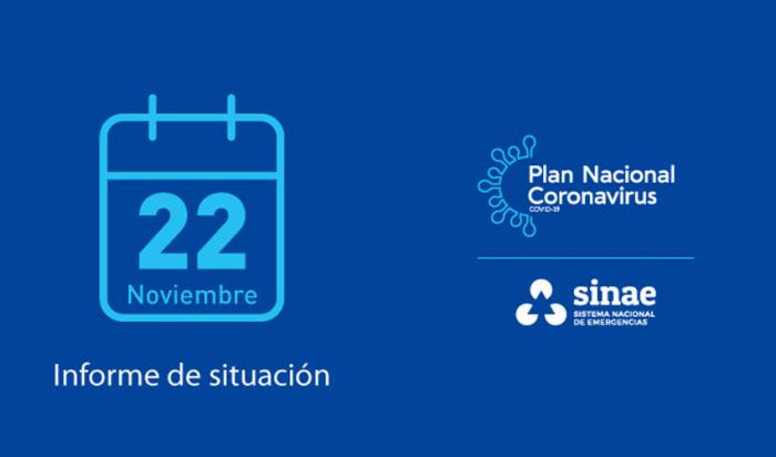 Portada del reporte diario del Sinae