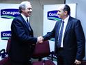 Firma del convenio entre UTE y CONAPROLE