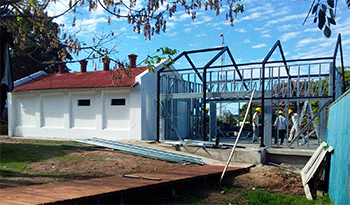 Obras en Centro de Visitantes de Fray Bentos