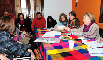 Ministra María Julia Muñoz con organizaciones sociales en Carmelo, Colonia