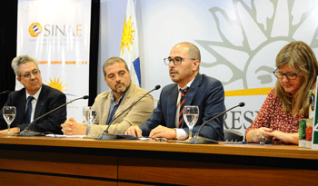 Vicente Plata, Fernando Traversa, Juan Andrés Roballo y Andrea Vignolo
