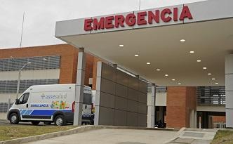 Puerta de emergencias del Hospital de Colonia