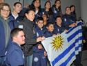 Entrega del Pabellón Nacional a delegación uruguaya que participará en Sudamericano en Colombia