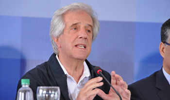 Tabaré Vázquez luego del Consejo Abierto.