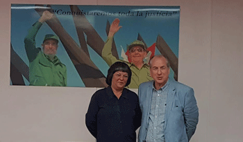 Margarita Marlene González y Ernesto Murro en La Habana, Cuba