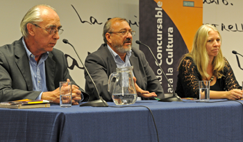 Autoridades en lanzamiento de Fondos Concursables