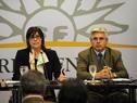 Conferencia de prensa de Raquel Lejtreger y Tabaré Aguerre sobre aumento de producción de UPM
