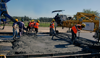 Operarios en obras viales