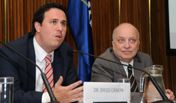 Prosecretario de la Presidencia, Diego Cánepa, y director ejecutivo de Agesic, José Clastornik