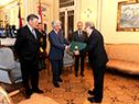 El presidente de la República, Tabaré Vázquez, recibió este jueves 29 cartas credenciales