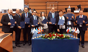 Representantes de aduanas de Argentina, Brasil, Chile, Colombia, Guatemala, Paraguay, Perú, República Dominicana y Uruguay