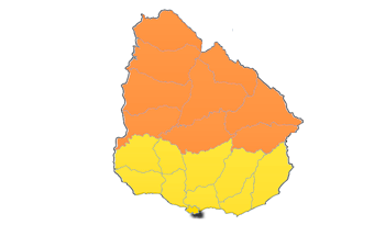 Mapa de riesgo naranja