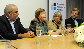Wilson Netto con nuevas autoridades del Consejo de Formación Docente