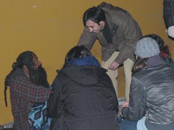 Población en la calle