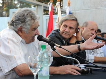 Presidente Mujica y rector Arocena