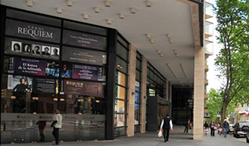Fachada del Auditorio Nacional del Sodre
