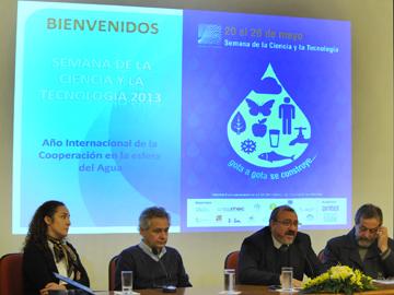 Autoridades en inauguración de la Semana de la Ciencia y la Tecnología