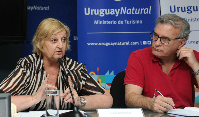 Ministra Liliam Kechichian y Carlos Fagetti