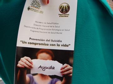 Afiche para fomentar prevención de suicidios