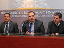 Conferencia de prensa en Ministerio de Economía y Finanzas