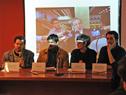 Conferencia de prensa donde se presentaron dos iniciativas de la Comisión del Bicentenario