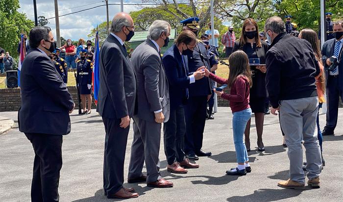 Presidente Lacalle Pou en la conmemoración del Día del Policía Caído en Cumplimiento del Deber