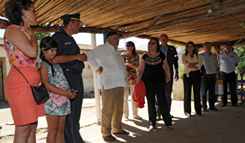 Presidente Mujica en la chacra policial de Artigas