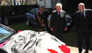 Vicepresidente de la República en ejercicio de la Presidencia, Danilo Astori, en evento “Los autos europeos se visten de cuero uruguayo”