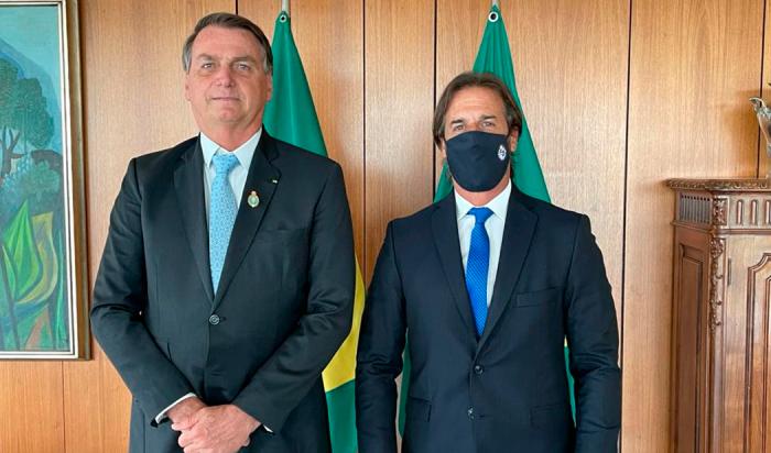 Luis Lacalle Pou y Jair Bolsonaro
