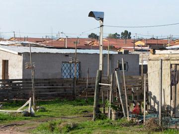 Casas y calles de un barrio Casas y calles de un barrio