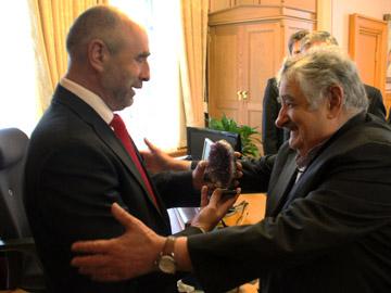 Presidente uruguayo y presidente del Parlamento noruego
