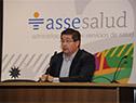 Conferencia de prensa del presidente de ASSE, Leonardo Cipriani