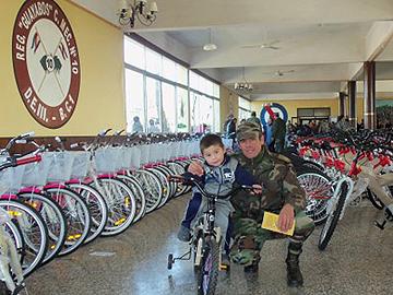 Entrega de bicicletas