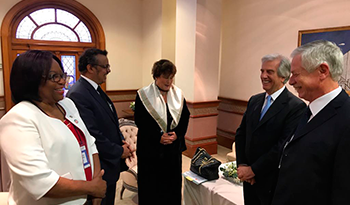 Presidente Tabaré Vázquez recibe a Tedros Adhanom Ghebreyesus y otras autoridades de la OMS