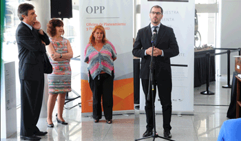 El prosecretario de la Presidencia, Juan Andrés Roballo, presenta el Museo de la Violencia de Género en la Torre Ejecutiva