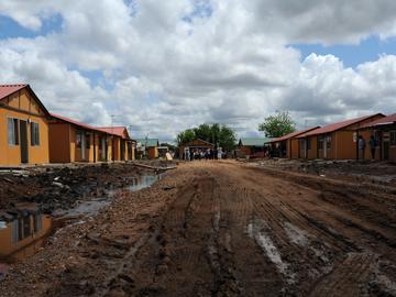 Nuevas viviendas en el barrio Ceibal Sur, en el departamento de Salto