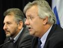 Conferencia de prensa del ministro de Transporte y Obras Públicas