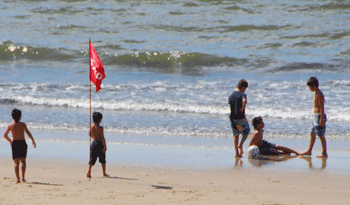 Playa no habilitada para baños