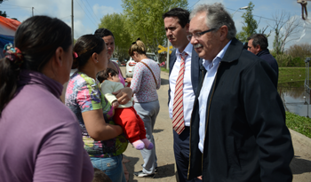 Prosecretario Diego Cánepa visitó a damnificados en Durazno