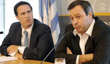 Diego Cánepa y Gabriel Frugoni tras Consejo de Ministros