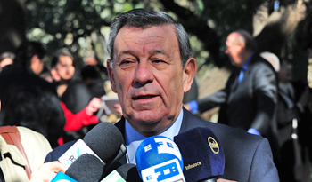 Canciller Rodolfo Nin Novoa en declarciones a la prensa Canciller Rodolfo Nin Novoa en declarciones a la prensa